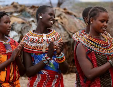 Locals In Maasai Village